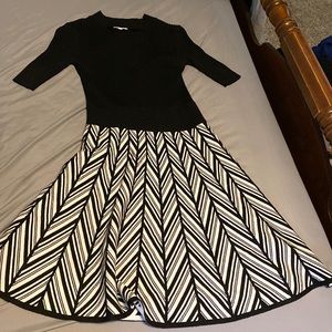 Black and white dress